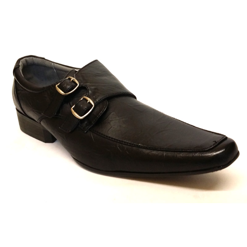 LR06-5 - Men's Black PU Smart Shoes