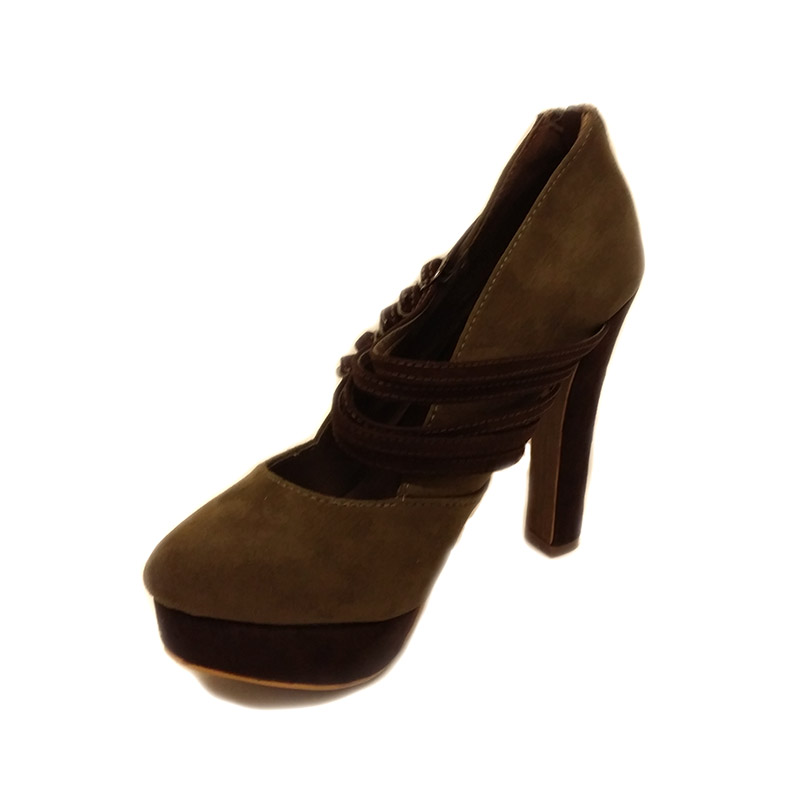 220 - Brown-Grey -Women's High Heels