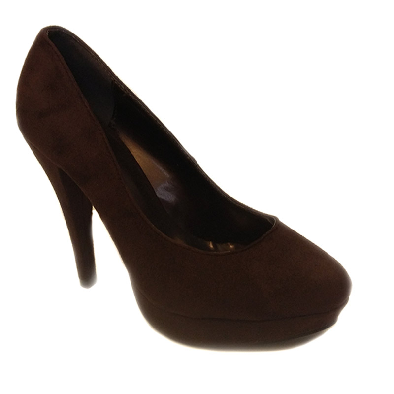 brown high heel shoes