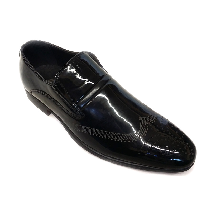 213 - Black - Men's Smart Lase-less Shoes