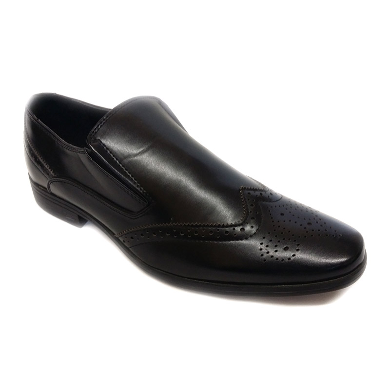 502 - Black - Men's Smart Tip Design Shoes